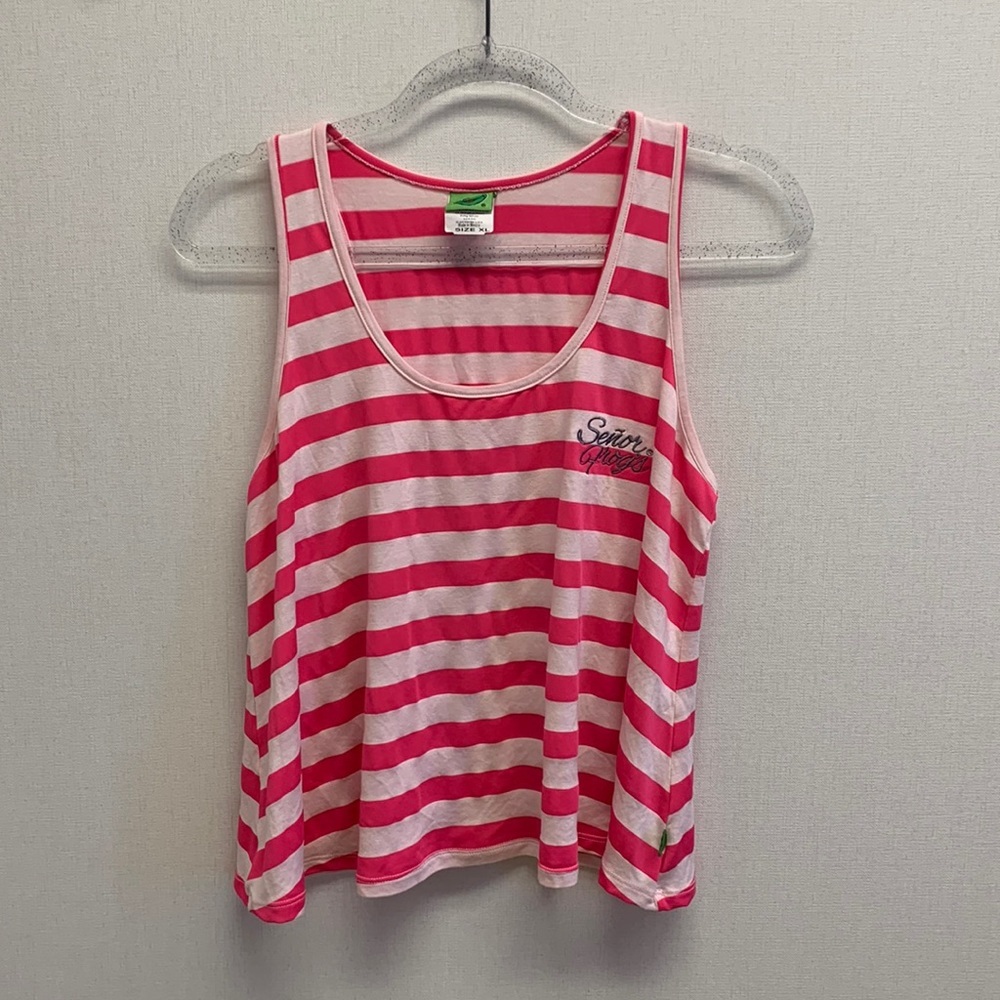 Señor Frogs Striped Tank • Sz XL 🐸